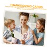 KOMBIUDA Greeting Cards Envelopes Set 12pcs Blank Thanksgiving Cards with