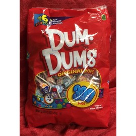 Dum Dum Pops® 300 Dum Dums Spangler Lollipops Pops Suckers -16 Flavors - 3lb Bag - NEW - FRESH