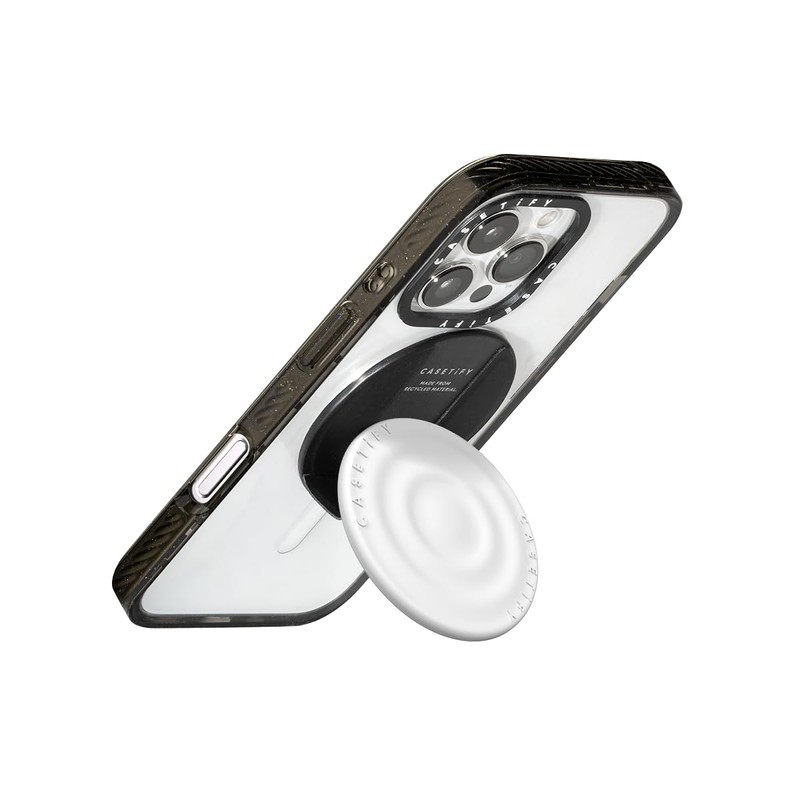 CASETiFY Snappy Ripple Grip Stand Compatible with Magsafe - White