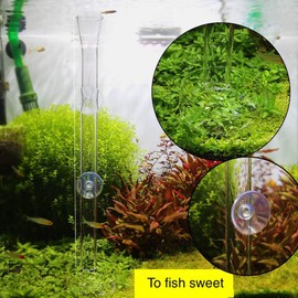 2in1 Shrimp Feeding Tube and Dish, Clear Crystal Glass Shrimp Feeder Tube Tray for Fish Tank Aquarium Shrimp (10in Feeding Tube + 60mm Dish)