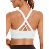 RUNNING GIRL High Impact Sports Bras for Women,Crisscross Back Seamless