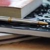 Coventry Ballpoint Pen - Polished Chrome with Gold Tone Appointments