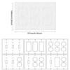 55Pcs Wall Plate Insulation Gasket, White Outlet Insulation Foam Replacement
