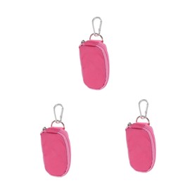 Healeved 3pcs Essential Oil Carrying Case for Bottles Stylish Key Case Sturdy Zippers Portable for Home Use Design for Essential Oil Storage