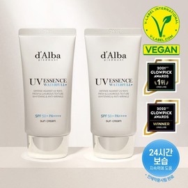 Dalba 워터풀 에센스 선크림 50ml + 50ml / 끈적임 없이 촉촉한 수분은광 선크림 / 수분가득 밀착보습 Waterful Essence Sun Cream 50ml + 50ml / Non-Sticky, Hydrating Dewy Glow Sun Cream / Deep Moisture Adherence