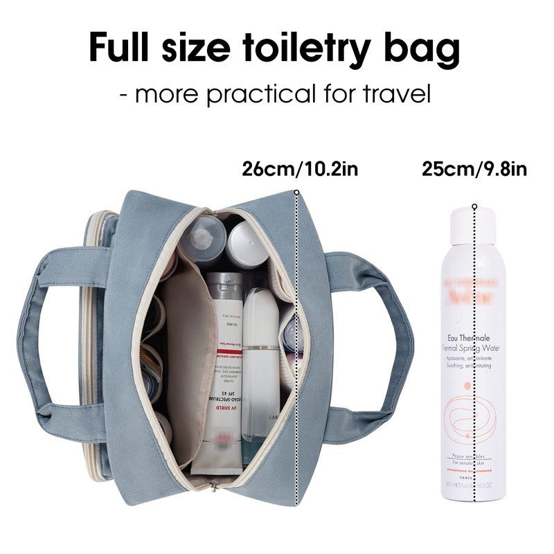 Full Size Toiletry Bag Large Makeup Bag Organizer Travel Cosmetic