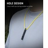 TISUR Titanium Emergency Whistle,120db Safety Whistle with Lanyard,Outdoor Survival Small