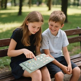 Enamel Pin Display Book - 4 Page Leather Travel Organizer for Collectors, Portable Lapel Pin Holder with Secure Storage, Compact Pin Trading Book (Sage Green)