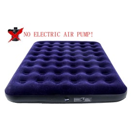 Onirii Queen Size Double Camping Air Mattress Bed,Inflatable Mattress,80"x 60"x 8.7"Thickened Portable Blow Up Air Mattress Bed,Travel Sleeping Bed Pad for Camping Home Hiking