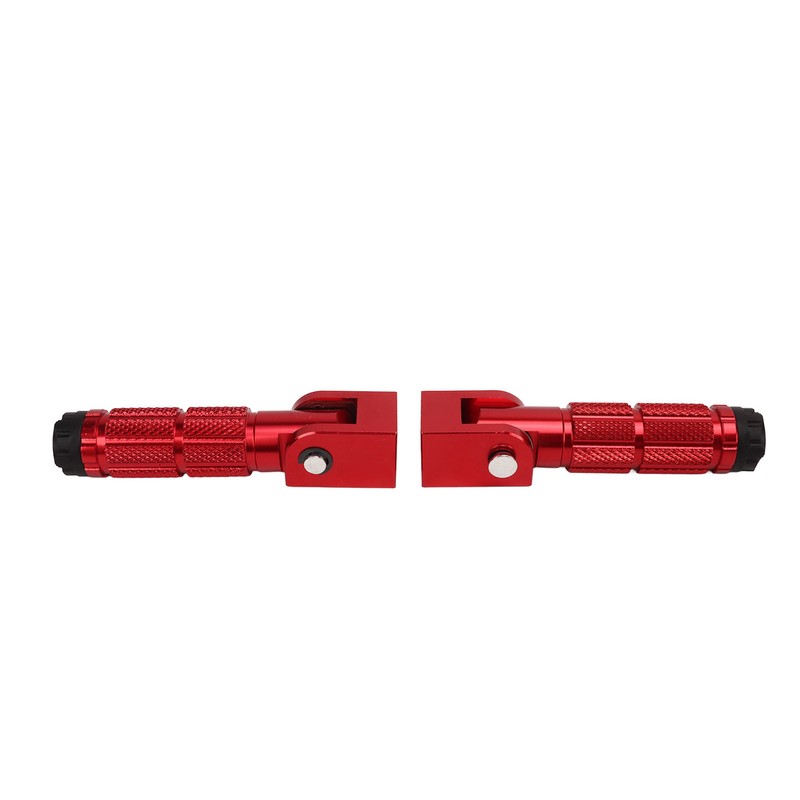 2Pcs Motorcycle Foldable Foot Pegs M8 Antislip Aluminium Alloy Universal