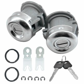 ALTBET Door Lock Cylinder with Keys Set Compatible with 1997-2016 Ford F150 F250 F350 Super Duty Replace 7C3Z1521990A 7C3Z-1521990-A