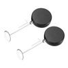 MECCANIXITY 3.3ft Retractable Cable Lock with Round Patch Remote Control