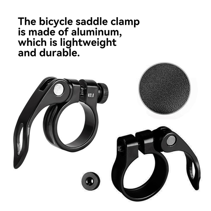 Bicycle Seat Clamp with Quick Release, Aluminium Alloy Seat Clamp,