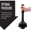 JS Jackson Supplies Professional Bellows Accordion Toilet Plunger, High Pressure