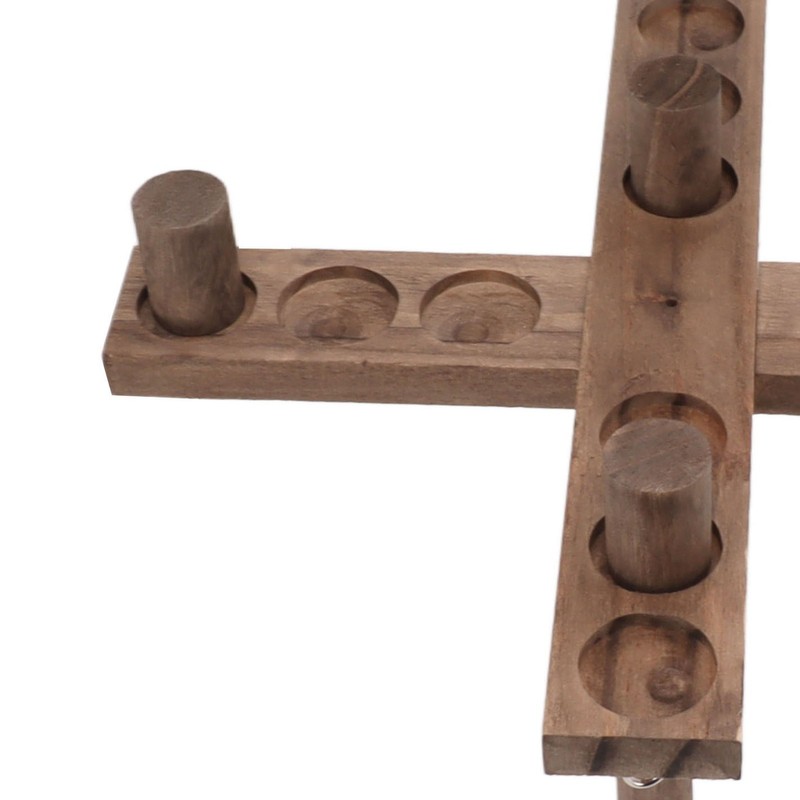 Hook and Ring Game for Four Players Wooden Hooks Fast