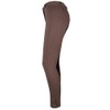 PFIFF Women's Pfiff Vollbesatzreithose, Blau-schwarz 128, Brown (Brown/Black), 128 (EU)