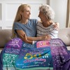 Xinvery 50th Birthday Gifts Blanket for Her, 50th Birthday Decorations