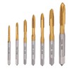 Saipor 7pcs Spiral Point Thread Tap Set, M2 - M6