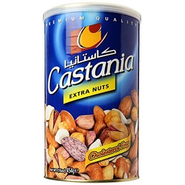 Castania BBQ Lebanese Mixed Nuts, Extra Mix with Pistachios, Almonds, Cashews, Hazelnuts, Peanuts, Pumpkin Seeds, Corn and Chickpeas, 16oz