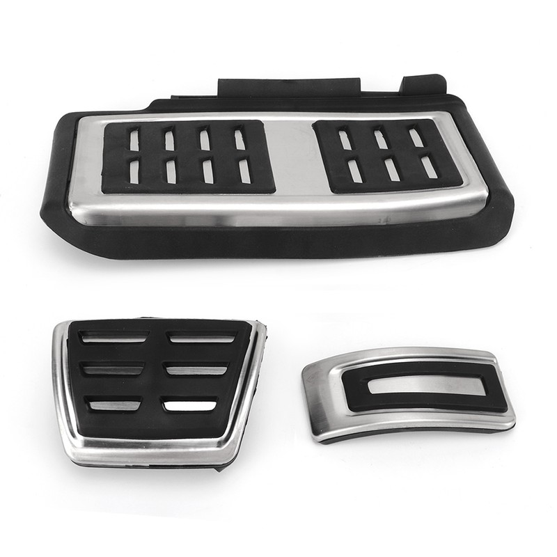 Foot Pedal Set Accelerator Brake Footrest Pads Anti Skid Rubber