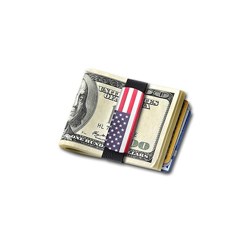 GRAND BAND Money Band American Flag Minimalist Card Holder