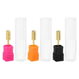 VOCOSTE Nail Drill Bit, Nail Drill, Nail Machine Bit, Nail Tool, Cuticle Treatment, Exfoliating, Polishing, Nail Polishing, For Home Salons, Nail Care, 1 Set, Gold