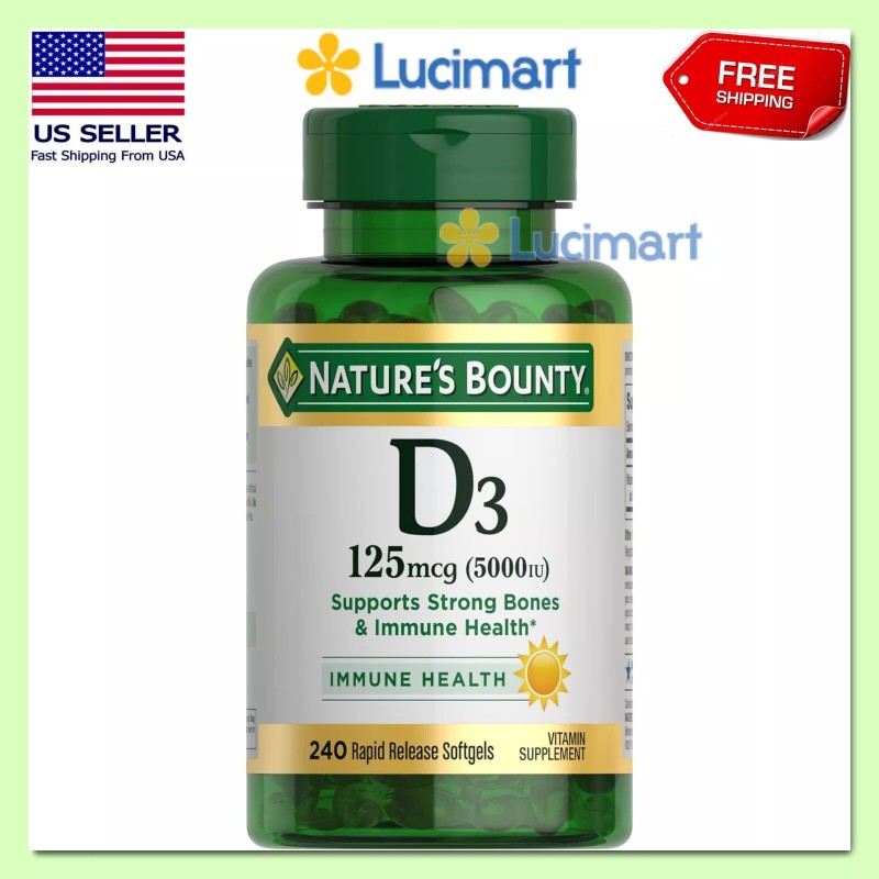 Nature’s Bounty Nature's Bounty Vitamin D3 125mcg (5,000 IU) -