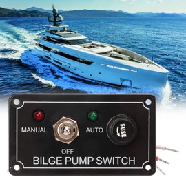 Bilge Pump Switch Panel 3 Way Bilge Pump Switch Rocker Toggle Switch Panel Marine Manual Off Auto Switch Panel