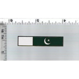 Police Department - Pakistan Flag Bar (double nail & clutch back)
