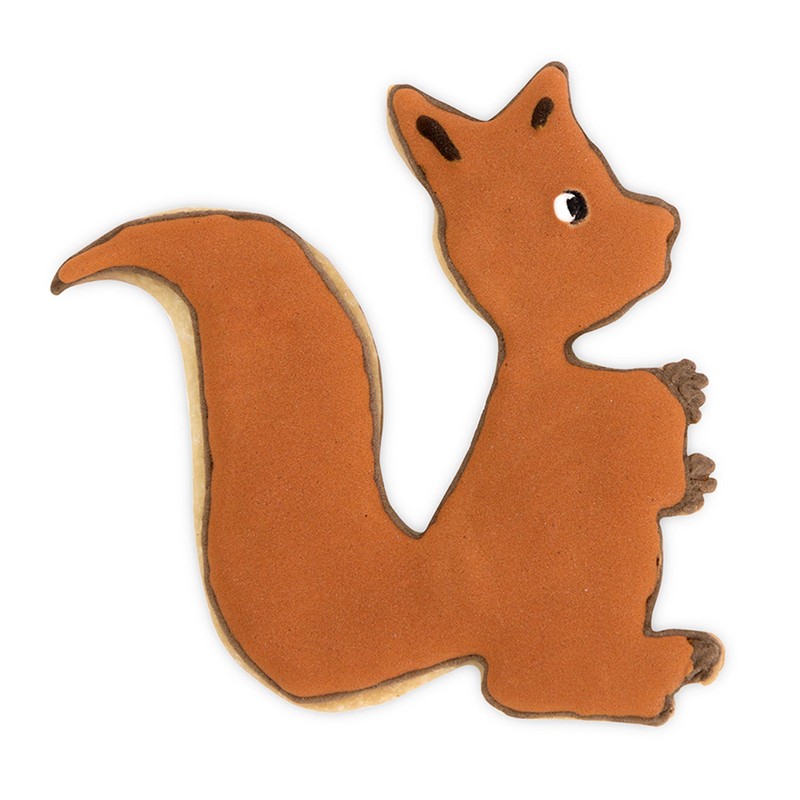 Staedter Squirrel Shape Cookie Cutter, Stainless Steel, Silver, 8 x