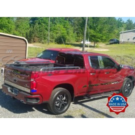 Trims Express 2019-2025 Chevy Silverado 1500 ONLY Tailgate Rear Door Cover Accent Trim 4"
