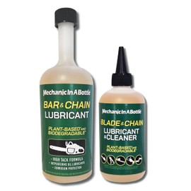 Mechanic In A Bottle Hedge Trimmer & Chainsaw Lubricant Kit - Premium Bar & Chain, Blade Cleaner and Lubricant - Made in The USA!