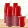 7STAR 100-Pack Disposable 16oz Red Plastic Cups – Heavy-Duty for