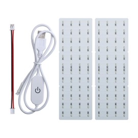 BAZAMD 3D Drucker Zubehör Bambuolab LED Hintergrundbeleuchtung Board Replacement Kit: PCB Light Board mit Anschlusskabel für Lighphane Fotomodell DIY Druckprojekt