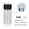 KIGITIK 23 Pcs 5ml Clear Glass Sample Vials, Liquid Sampling
