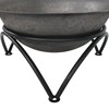 Sunnydaze 23.5-Inch Fire Wood-Burning Cast Iron Fire Pit Bowl and