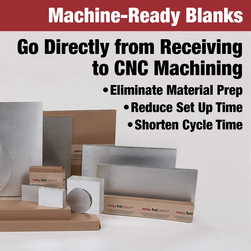 TCI Precision Metals 3003 Aluminum Strips .125" Thick X 2.000"