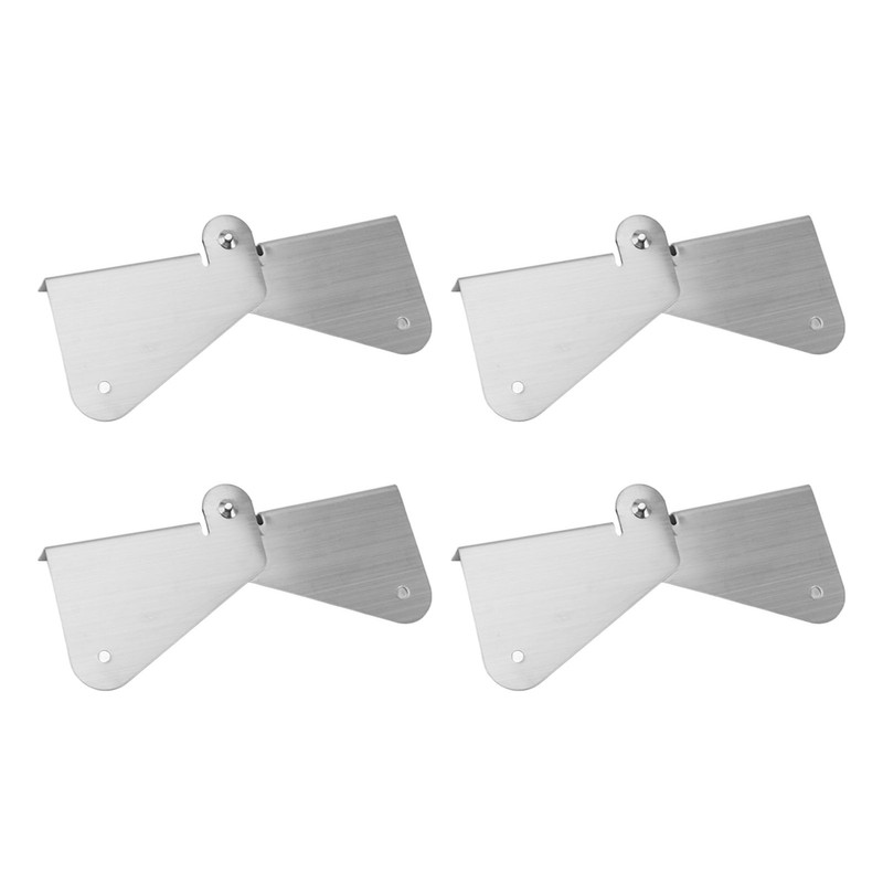 4PCS Gutter Downspout Extension Hinge Stainless Steel Flip Up Hinge