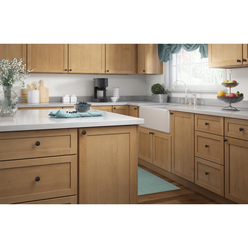 Franklin Brass Mushroom (10-Pack) Cabinet Knobs | Matte Black Handles