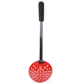 2 Piezas de Hielo de Invierno Cuchara de Pesca de plaStico Accesorios de Aparejos de Pesca al Aire Libre Cuchara de Pesca Plegable con Mango Antideslizante de EVA