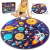 UNGLINGA 70 Piece Solar System Floor Puzzles for Kids Ages