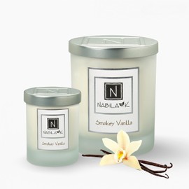 Nabila K – Smokey Vanilla - Soy-Based Candle – Anise, Nutmeg, Spicy Clove, Ginger, Sweet Vanilla, Amber - Hand-Poured - Cotton Wick - Aromatherapy Candle w/Essential Oils - Made in USA - 3 oz