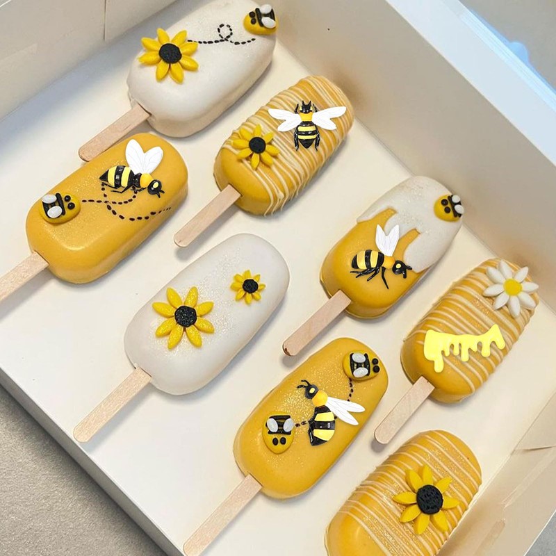 Bumble Bee Silicone Molds Bee Fondant Molds Honeycomb Chocolate Baking