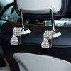 CGEAMDY Pack of 4 Bling Car Headrest Hooks, Car Hook