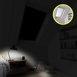 100% Blackout Blinds, Black Out Blinds Stick On,No Drill Blackout Shades for Window, Portable Blackout Blinds Curtain for Travel or Nursery,Cut to Any Size (Star &Moon Pattern, 200x145cm)