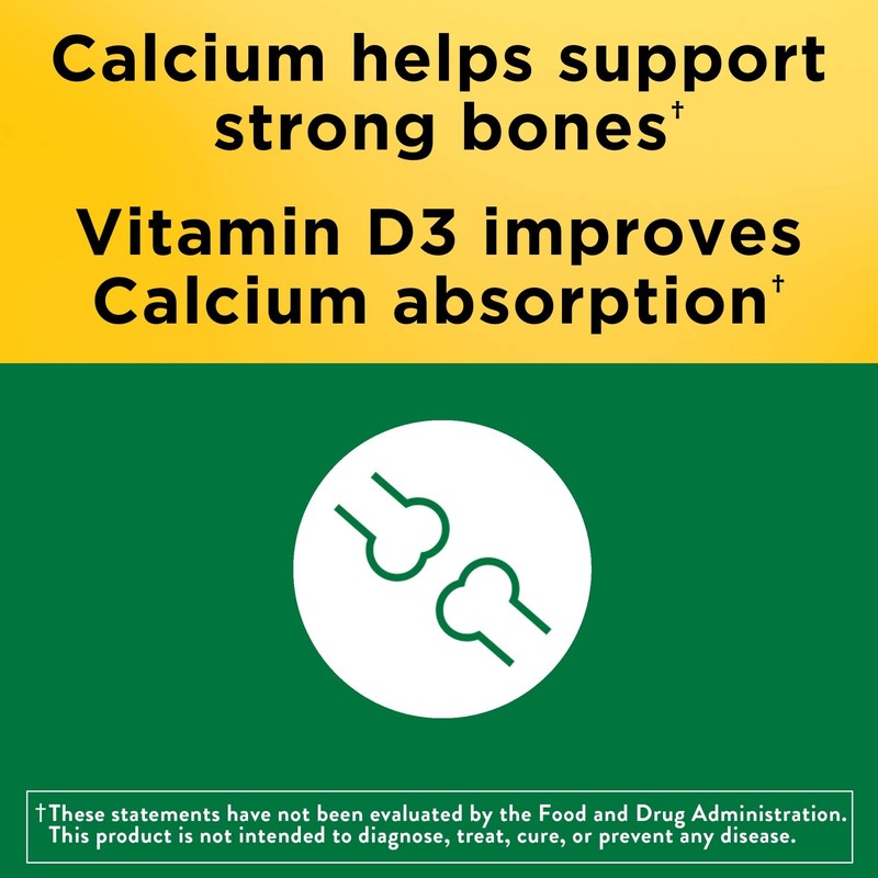 Nature Made Calcium Gummies 500 mg Per Serving with Vitamin