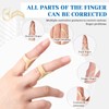 Jinzhenhong Pack of 10 Oval Finger Splint Finger Guards for