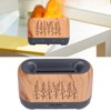 Humidifier 200ml Aroma Diffuser Wood Grain Flame Pattern Light Low