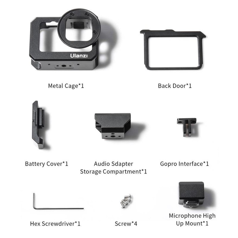 ULANZI Vlog Cage G9-5 - Compatible with GoPro Hero 9
