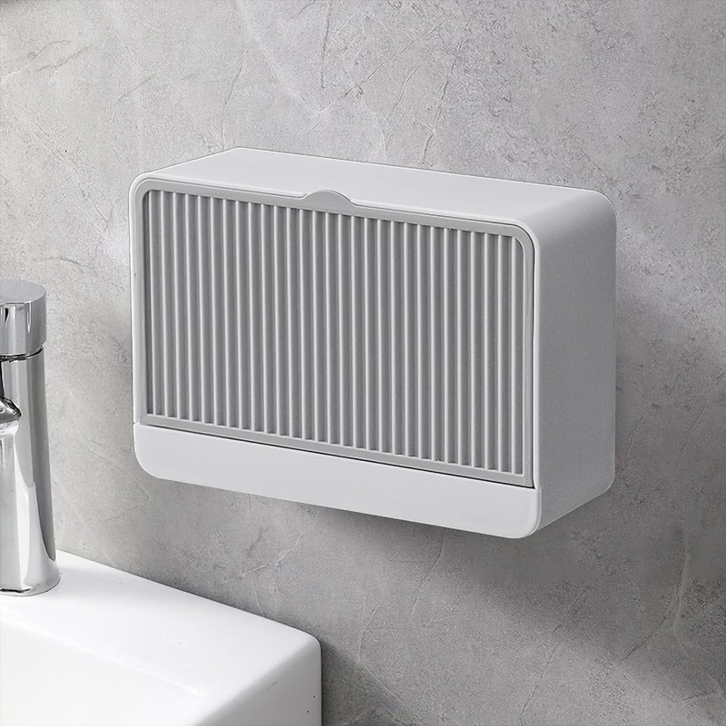 CENPEK 2 Pcs Self Draining Soap Dish, Wall-mounted Soap Dish
